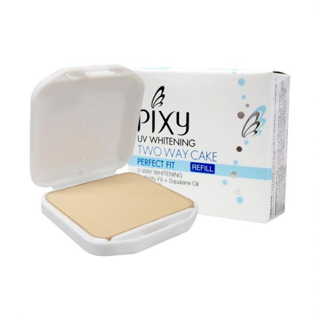 Pixy Two Way Cake Perfect Fit Refill 01 White Cream adalah Bedak dengan formula yang menyatu sempurna untuk hasil tata rias halus dan tahan lama. Mengandung 2 Way Whitening dan Squalane Oil untuk menjaga kelembaban kulit serta SPF 15.