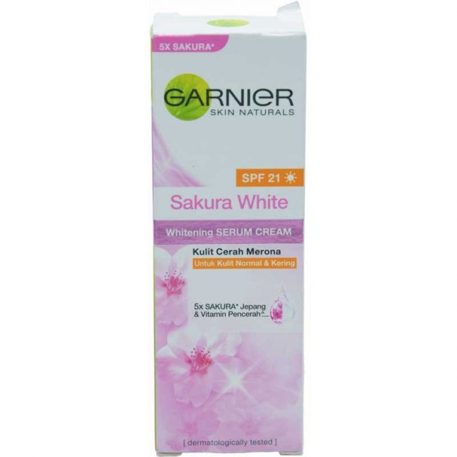 Garnier Sakura White Whitening Serum Cream SPF 21 20ml
