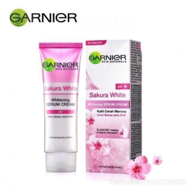 Garnier Sakura White Whitening Serum Cream UVA/UVB Filters 20ml