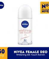 Nivea Deodorant Whitening Silk Touch Roll On 50ml