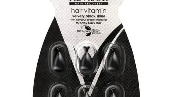 Makarizo Hair Vitamin Velvety Black Shine 6 capsules @1ml