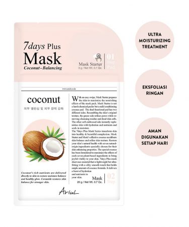 Ariul 7Days Plus Mask Coconut 20gr-1