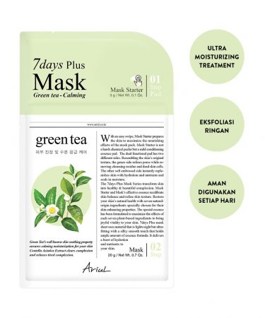 Ariul 7Days Plus Mask Green Tea 20gr-1