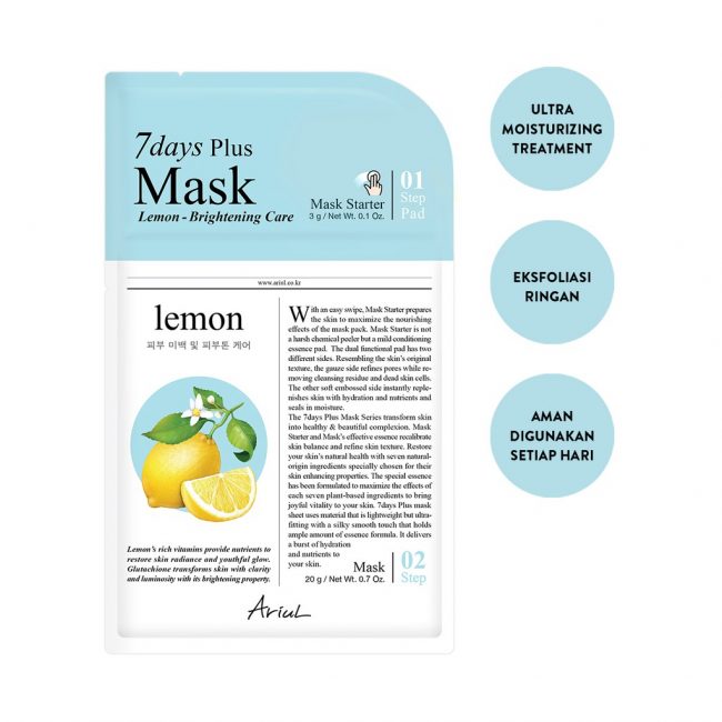 Ariul 7Days Plus Mask Lemon 20gr-1