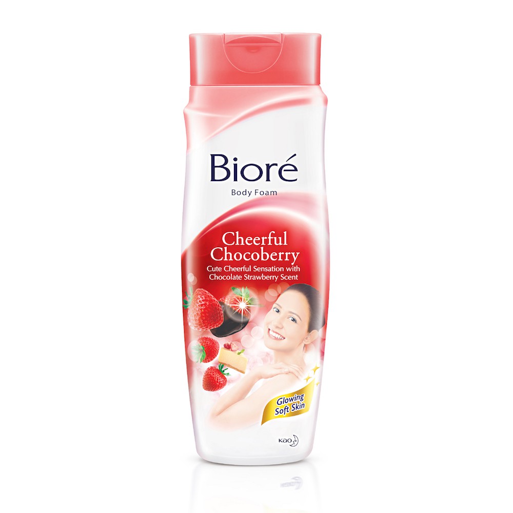 Biore Body Foam Cheerful Chocoberry Botol 100ml