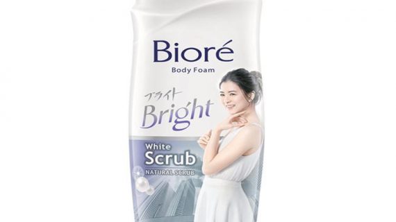Biore Bright Body Foam White Scrub 100ml