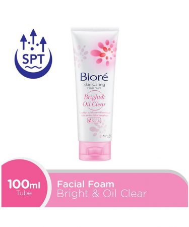 Biore Skin Caring Bright & Oil Clear Facial Foam 100g