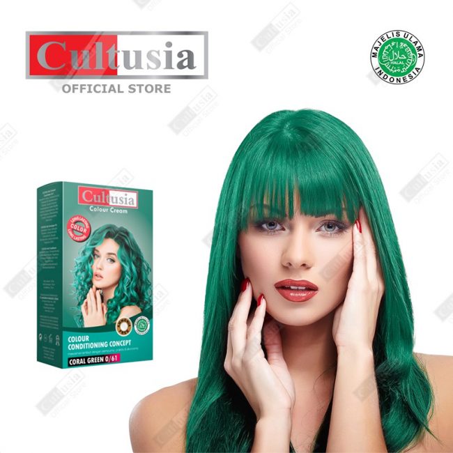 Cultusia Hair Color Coral Green 30ml