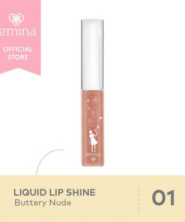Emina Liquid Lip Shine Buttery Nude