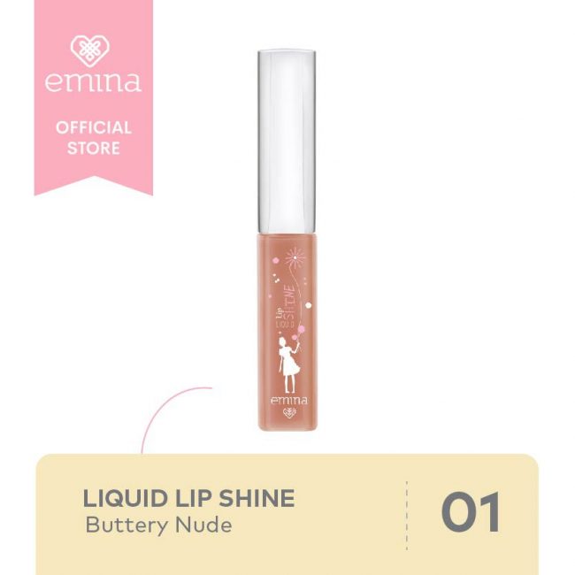 Emina Liquid Lip Shine Buttery Nude