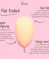 Fanbo Perfect Bounce Beauty Blender Ayam - Flated Ended - Gambar 2