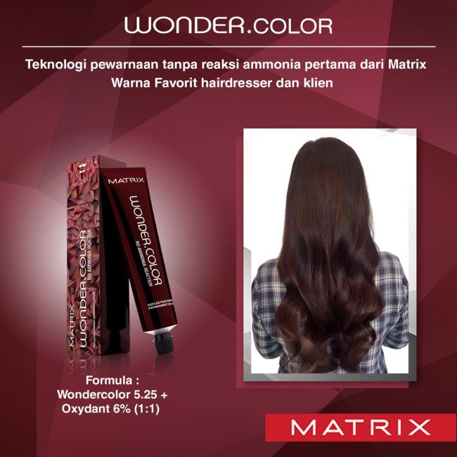Matrix Wonder Color 5.25 light Brown with Iridescent Mahogany