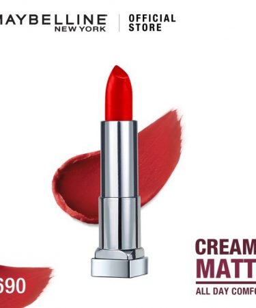 Maybelline Color Sensational Creamy Mattes Lipstick - 690 Siren Scarlet