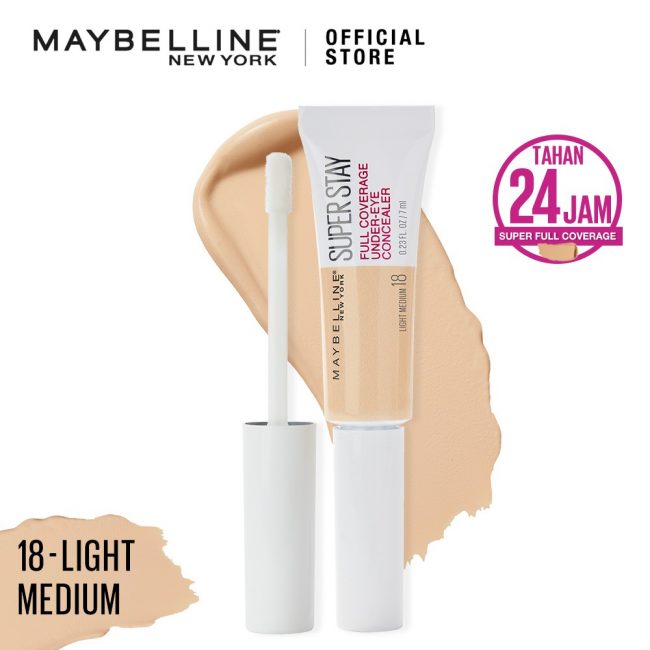 Maybelline Superstay 24H Full Coverage Long Lasting Under-Eye Concealer -18 Light Medium