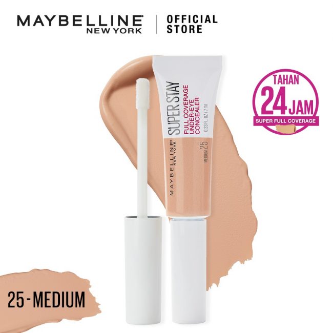 Maybelline Superstay 24H Full Coverage Long Lasting Under-Eye Concealer -25 Medium