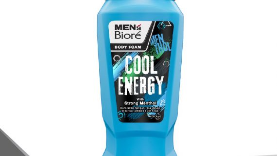 Men's Biore Body Foam Cool Energy Botol 250 ml