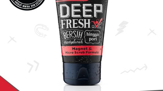 Men's Biore Double Scrub Facial Foam Deep Fresh 100 gr