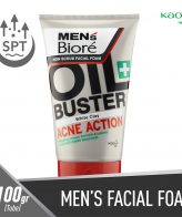 Men's Biore Facial Foam Oil Buster Acne Action 100 gr