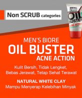 Men's Biore Facial Foam Oil Buster Acne Action 100 gr - Gambar 4