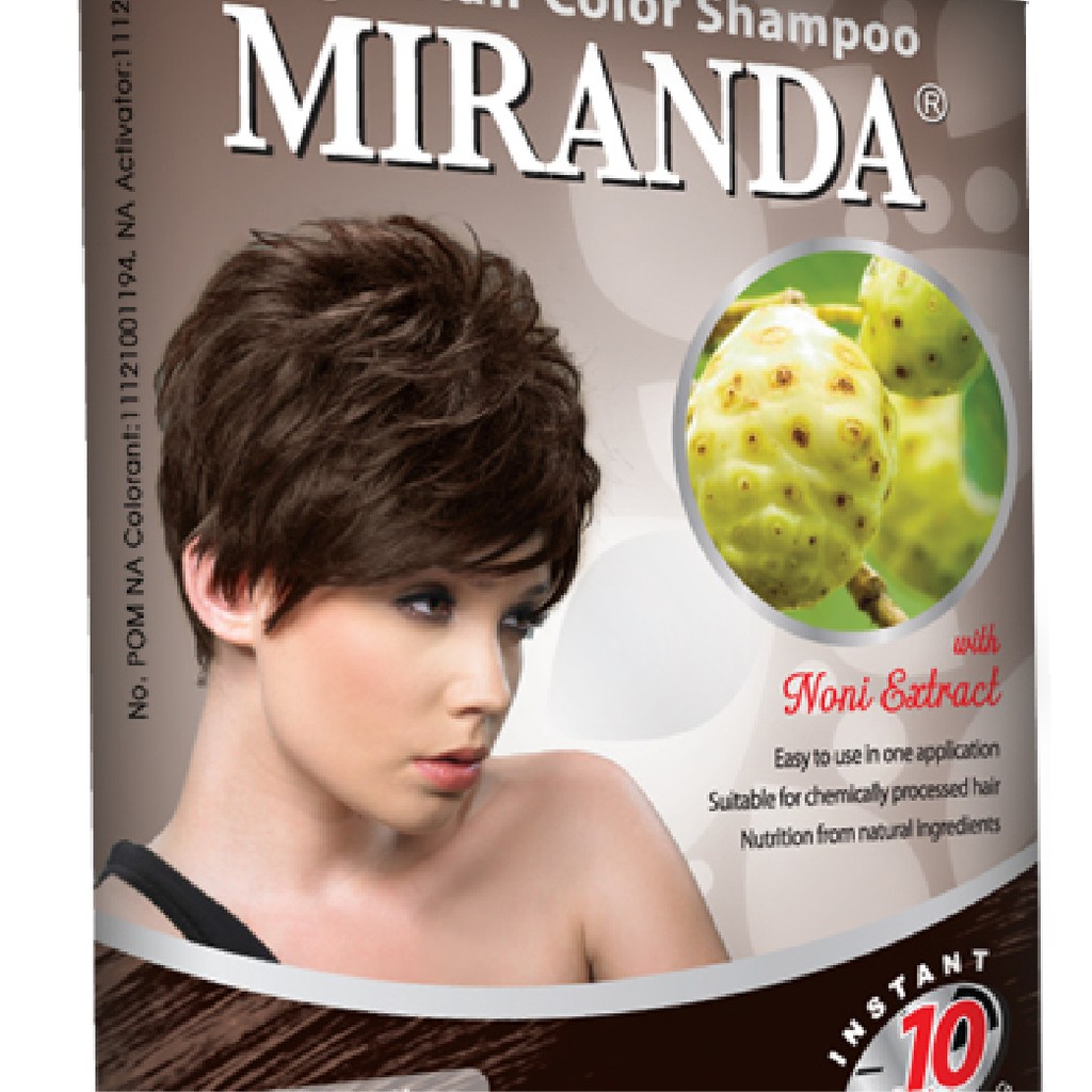 Harga Miranda Magic Hair Color Shampoo - MS9 Brown 30ml