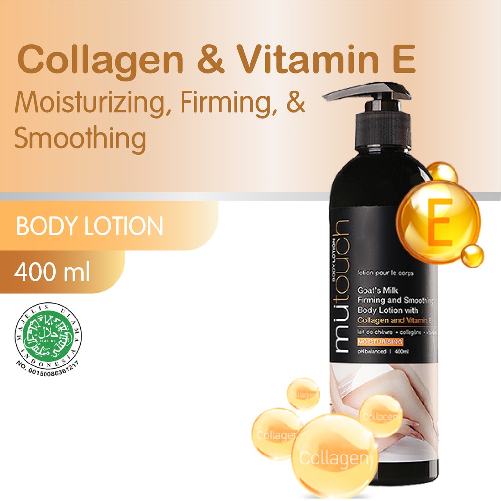 MuTouch Goat's Milk Body Lotion Collagen and Vitamin E 400ml
