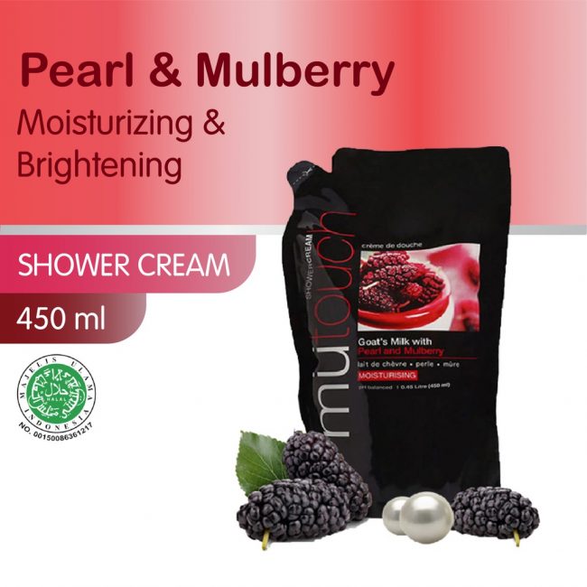MuTouch Goat's Milk Shower Cream Pearl and Mulberry 450ml