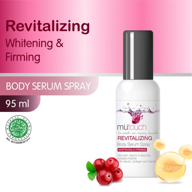 MuTouch Whitening Body Serum Spray Revitalizing 95ml