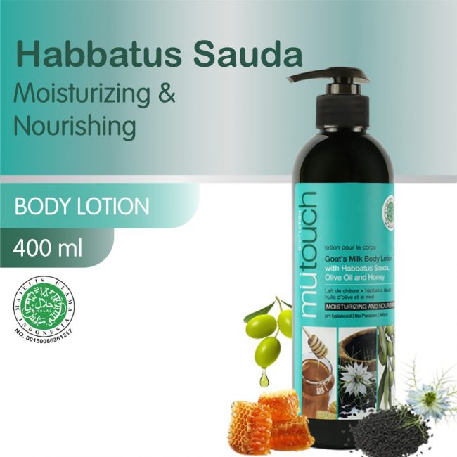 Mutouch Goat’s Milk Body Lotion with Habbatus Sauda, Olive Oil and Honey 400ml