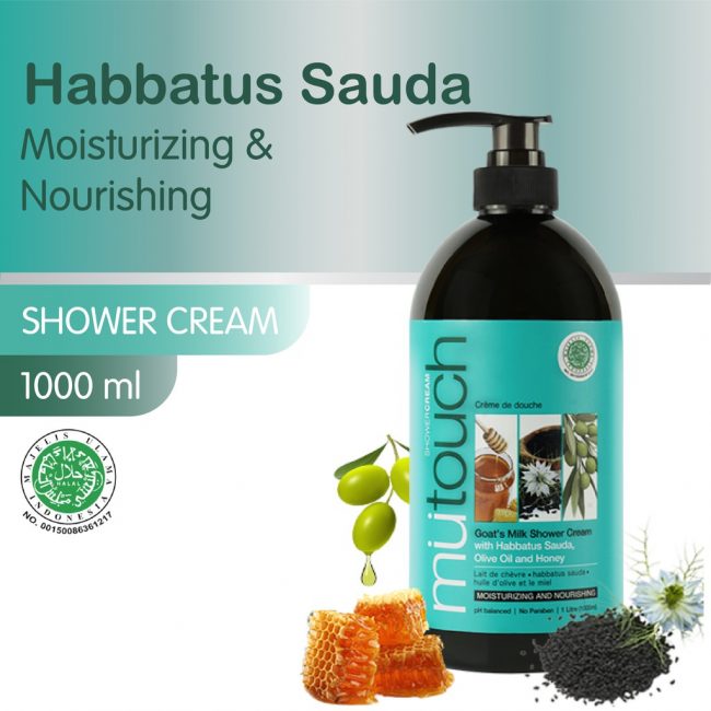 Mutouch Goat’s Milk Shower Cream with Habbatus Sauda, Olive Oil and Honey 1000ml