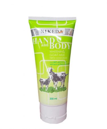 Nikeda Hand Body Lotion Whitening Goats Milk 200ml