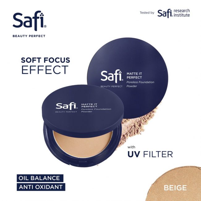 Safi Beauty Perfect Poreless Foundation Powder Beige