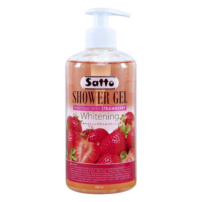 Satto Shower Gel Brightening Strawberry 500 ml