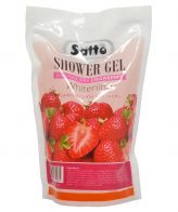 Satto Shower Gel Brightening Strawberry Refill 500ml