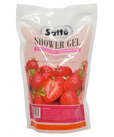 Satto Shower Gel Brightening Strawberry Refill 500ml