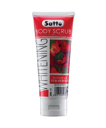 Satto Whitening Body Scrub Strawberry 200 ml