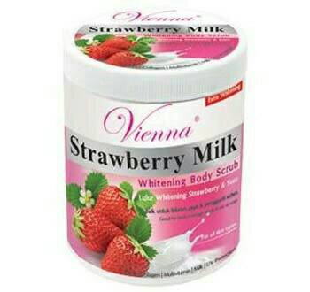 Vienna Whitening Body Scrub Strawberry Milk 1kg