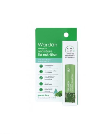 Wardah Everyday Moisture Lip Nutrition Green Tea 4gr 1