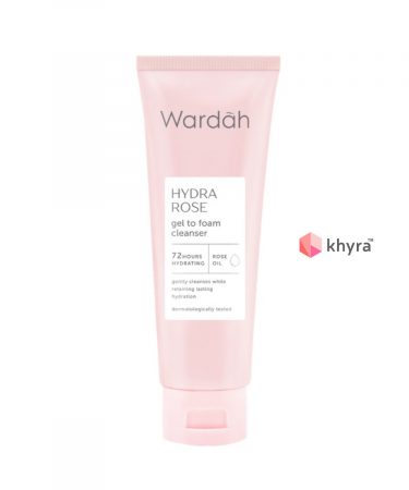 Wardah Hydra Rose Gel to Foam Cleanser 100 ml