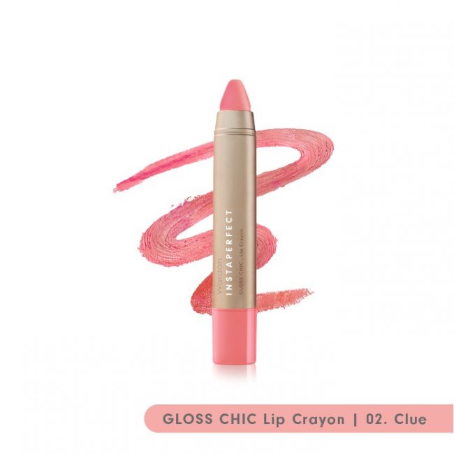 Wardah Instaperfect GLOSS CHIC Lip Crayon 02 Clue 2.7 g