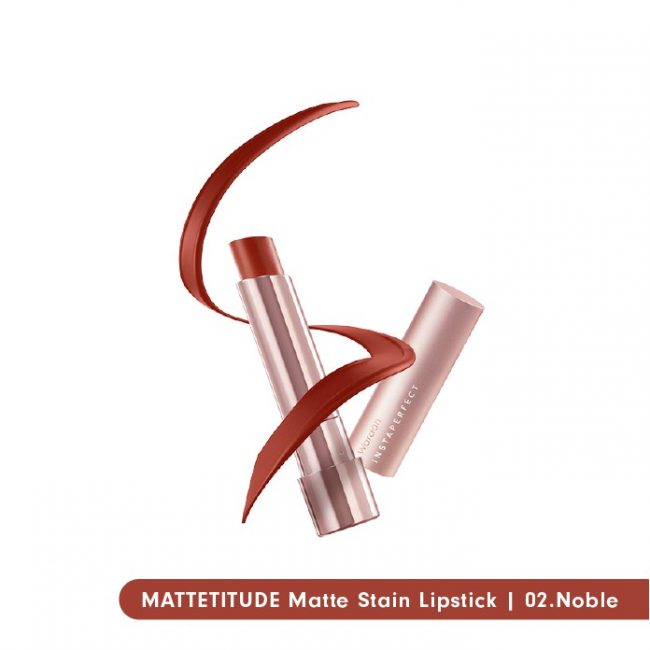 Wardah Instaperfect MATTETITUDE Matte Stain Lipstick 02. NOBLE 3.5 g