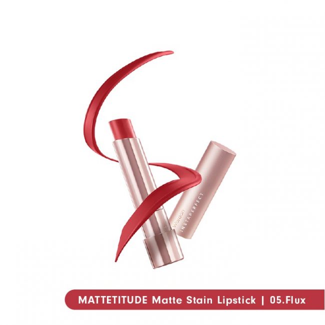 Wardah Instaperfect MATTETITUDE Matte Stain Lipstick 05. FLUX 3.5 g