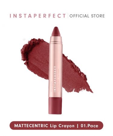 Wardah Instaperfect Mattecentric Lip Crayon 01 Pace 11 gr