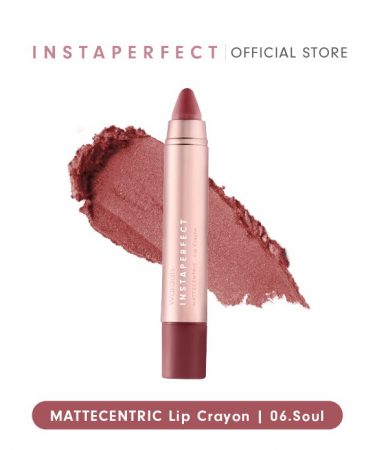 Wardah Instaperfect Mattecentric Lip Crayon 06 Soul 11 gr