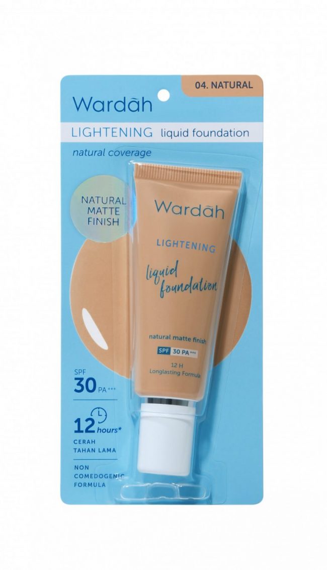 Wardah Lightening Liquid Foundation 04. Natural