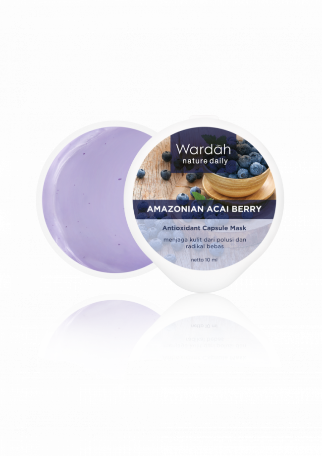 Wardah Nature Daily Amazonian Acai Berry Antioxidant Capsule Mask