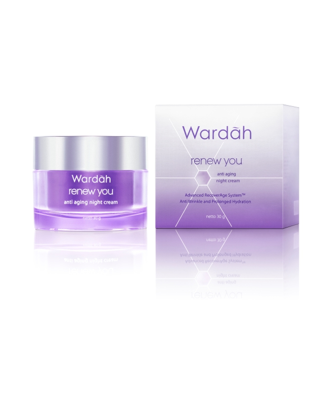 wardah renew you anti aging night cream