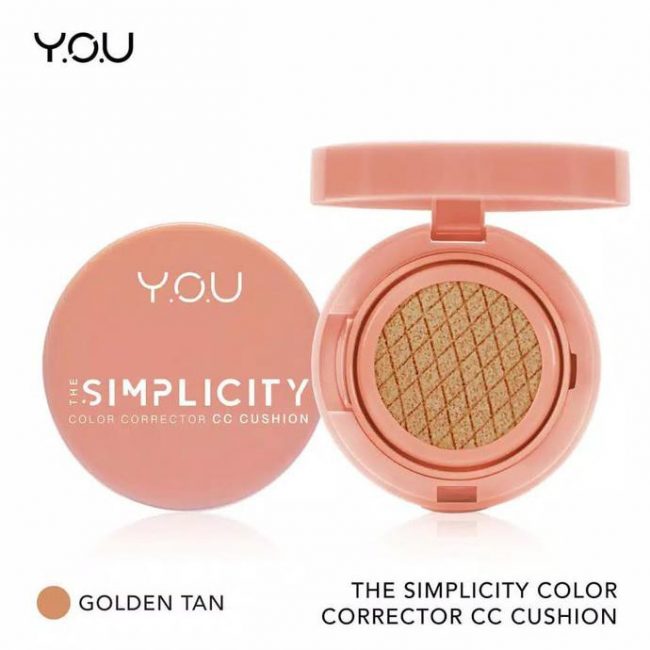 YOU The Simplicity Color Corrector CC Cushion Golden Tan