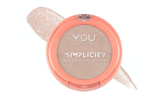 YOU The Simplicity Gleam Highlighter 02 Rose Gold