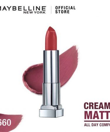 Maybelline Color Sensational Creamy Mattes Lipstick - 660 Touch Of Spice