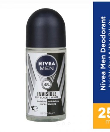 Nivea Men Deodorant Invisible Black & White Roll On 25ml